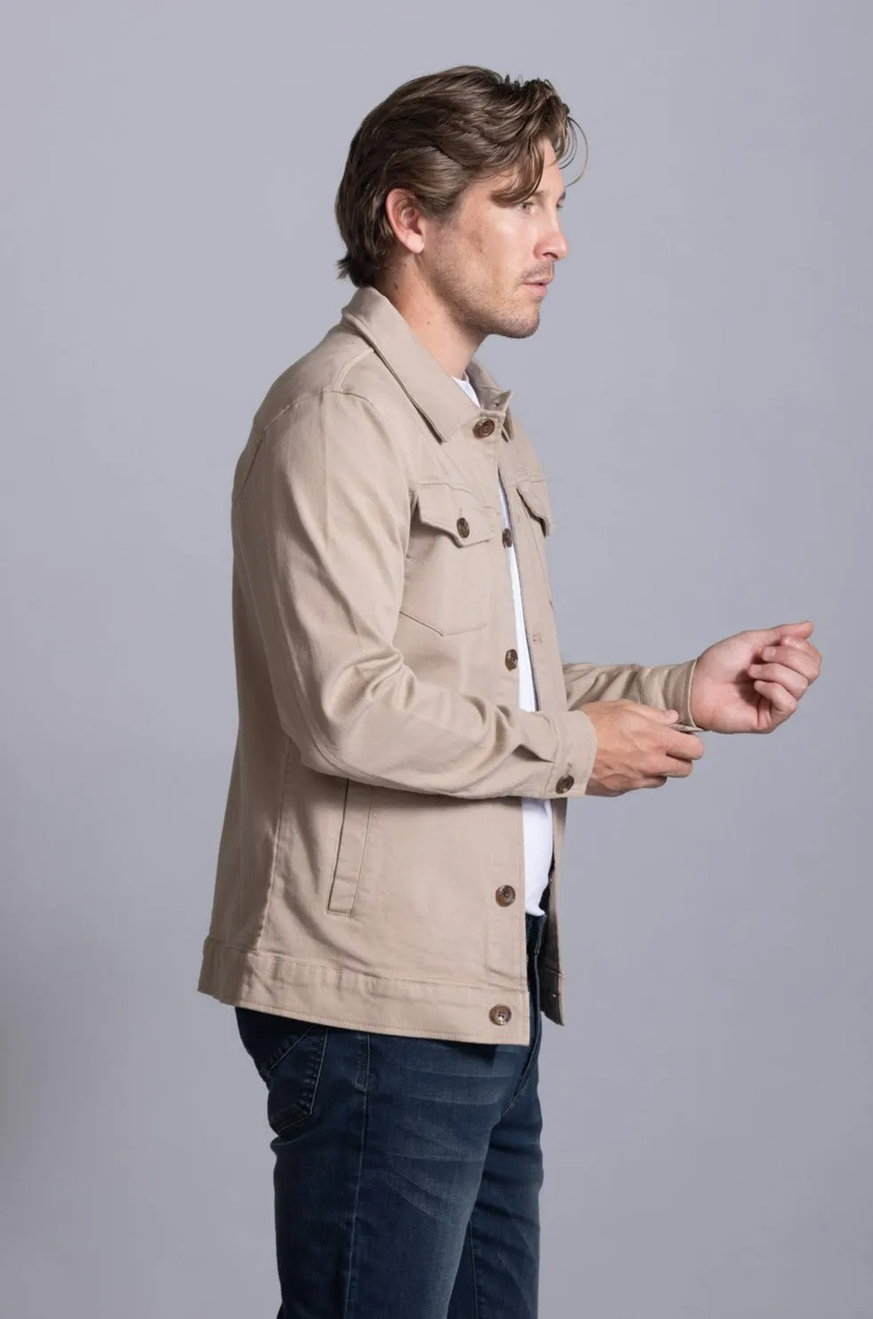 Marc Trucker Jacket: Sand (last few)