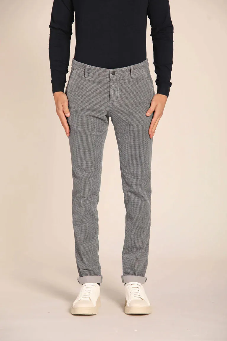 Masons Milano City String Chino in Gray Check