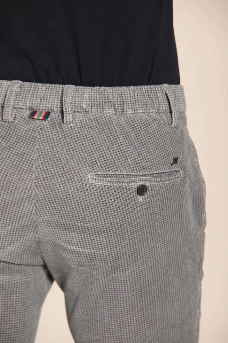 Masons Milano City String Chino in Gray Check