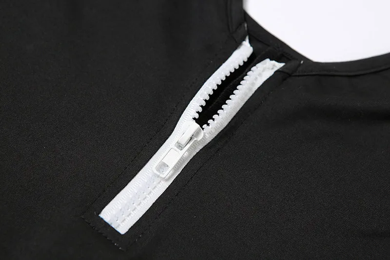 MB FASHION FRONT ZIPPER ACTIVE WEAR ROMPER 2880R
