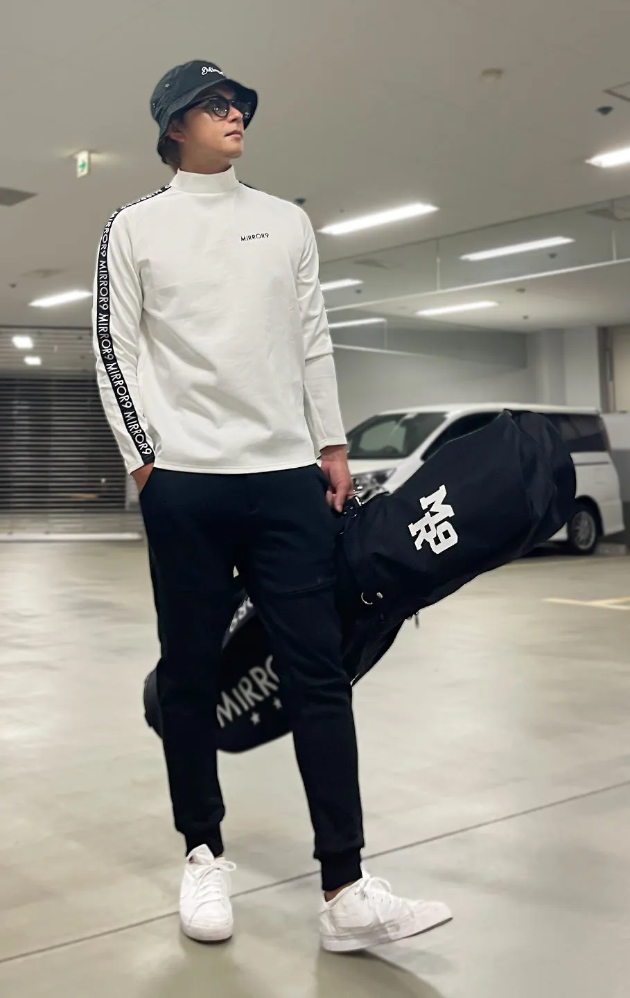 Men's side line longsleeve tops/2color