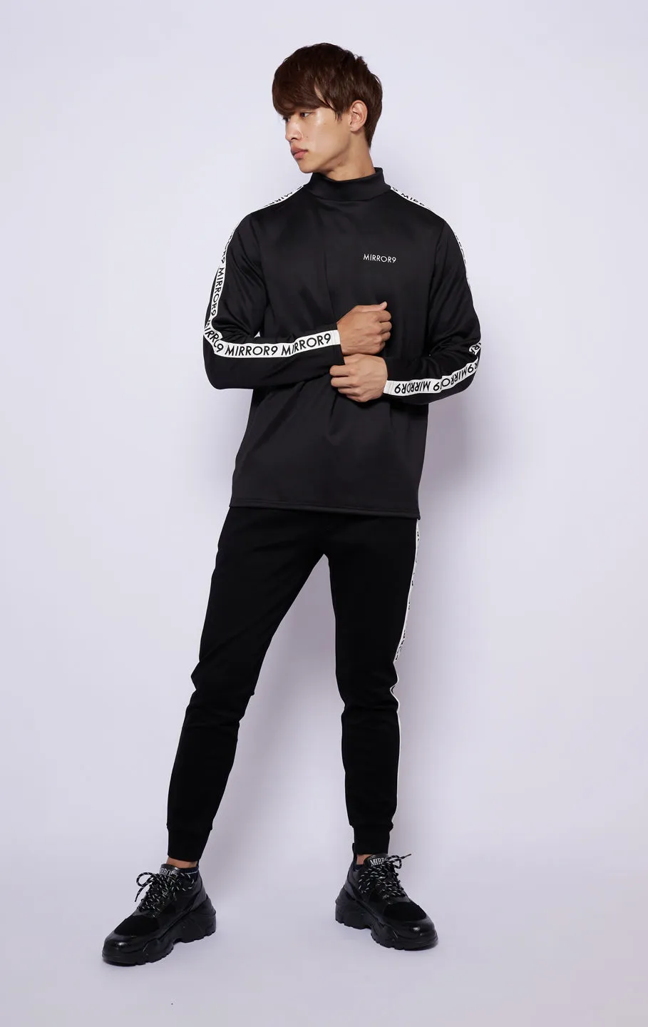 Men's side line longsleeve tops/2color