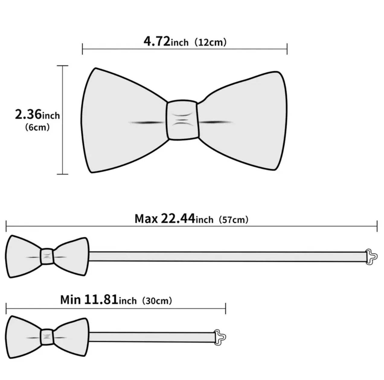 Men’s Silk Coordinated Black Bow Tie Set - Brown Plaid 0777