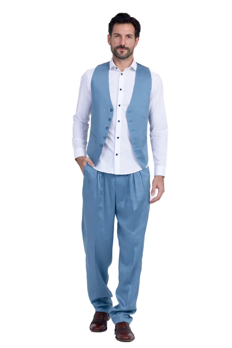 Men's Tango Pants With Three Pleats