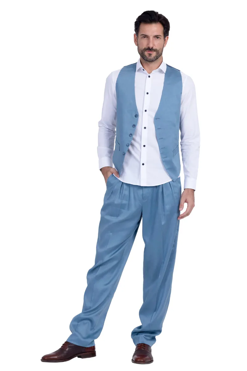 Men's Tango Pants With Three Pleats