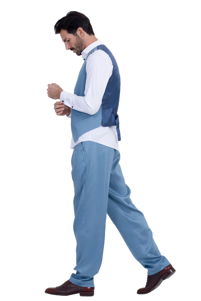 Men's Tango Pants With Three Pleats