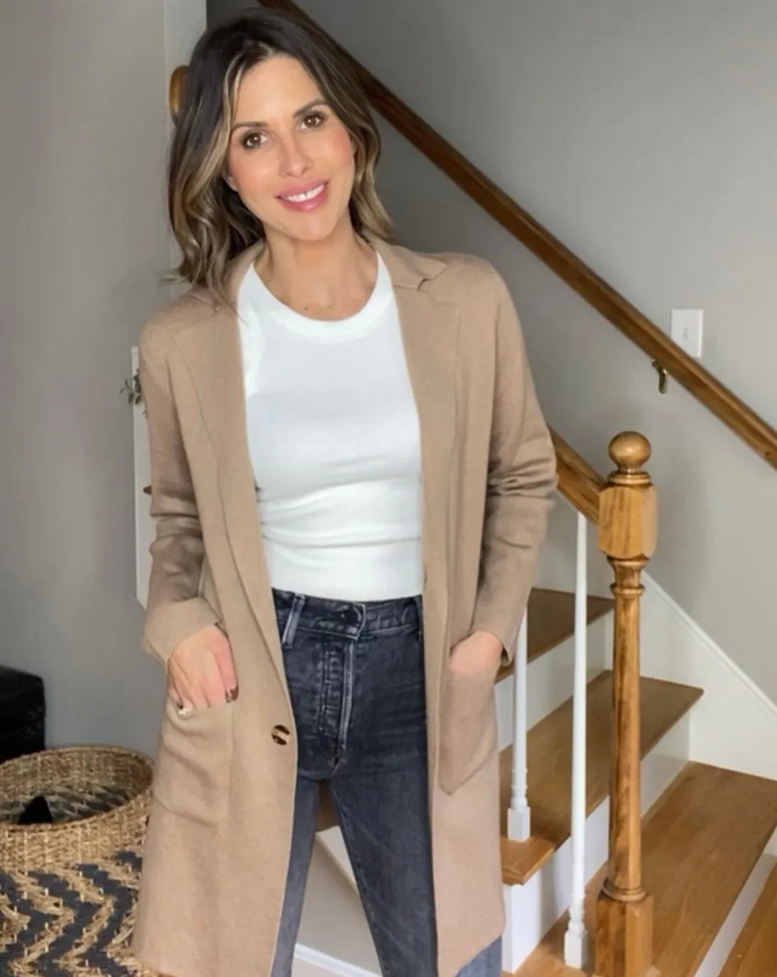 MEROKEETY Long Sleeve Open Front Lapel Button Cardigan