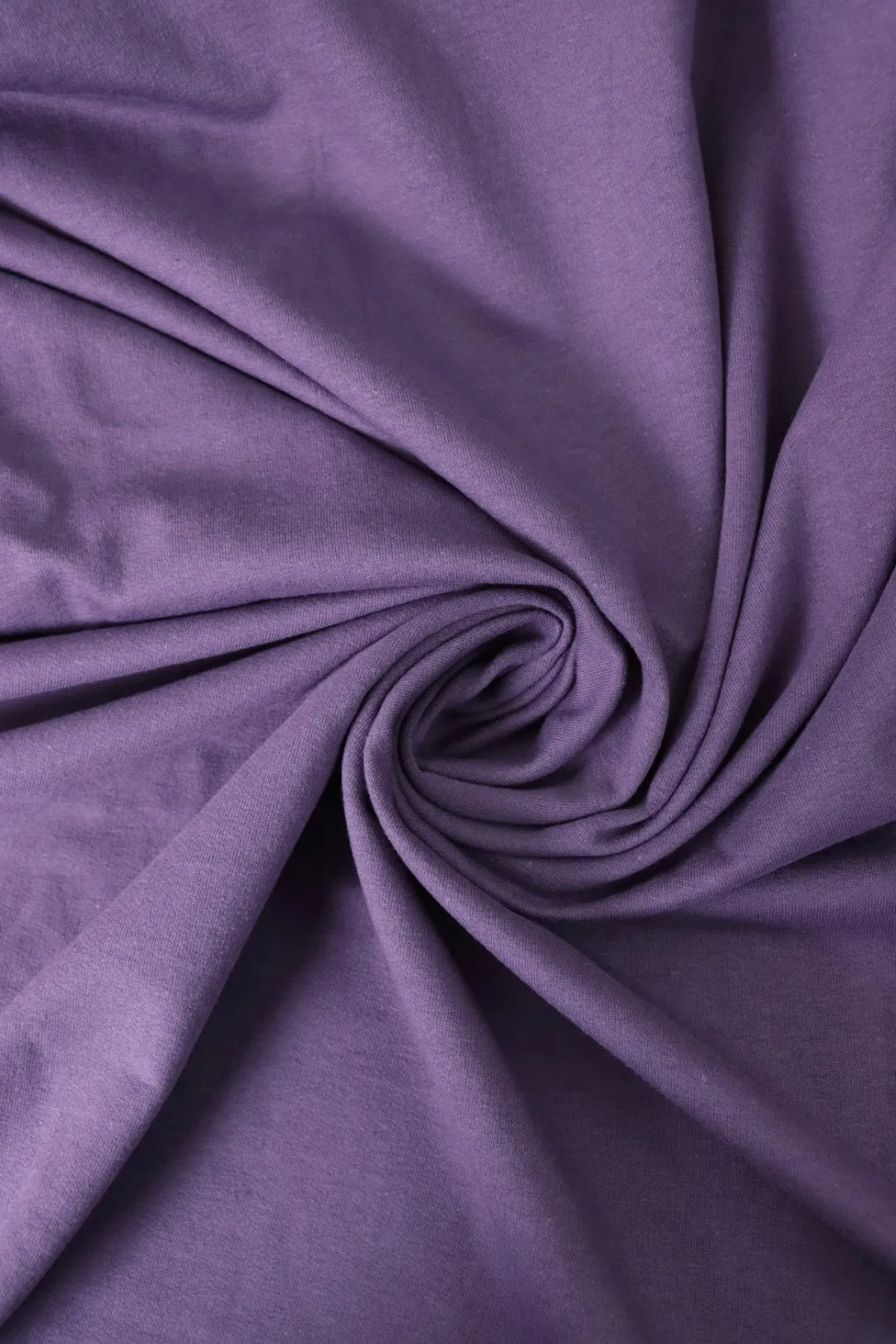 Muted Lilac Cotton Spandex French Terry