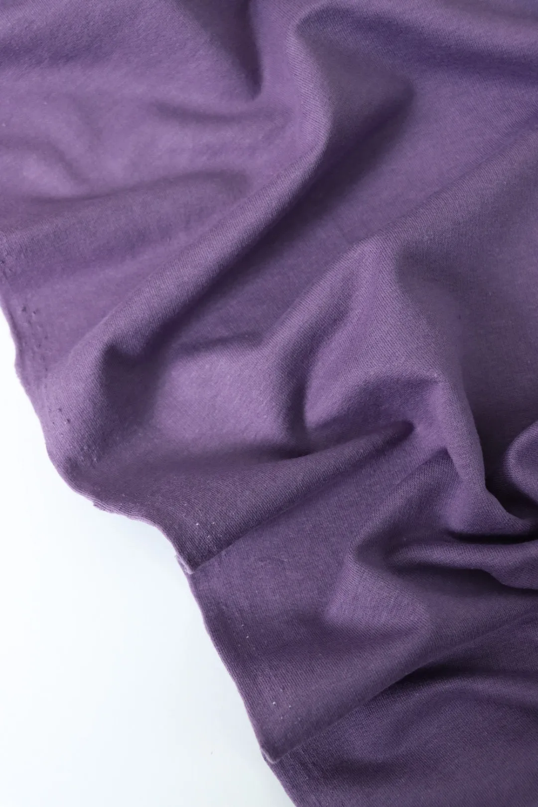 Muted Lilac Cotton Spandex French Terry