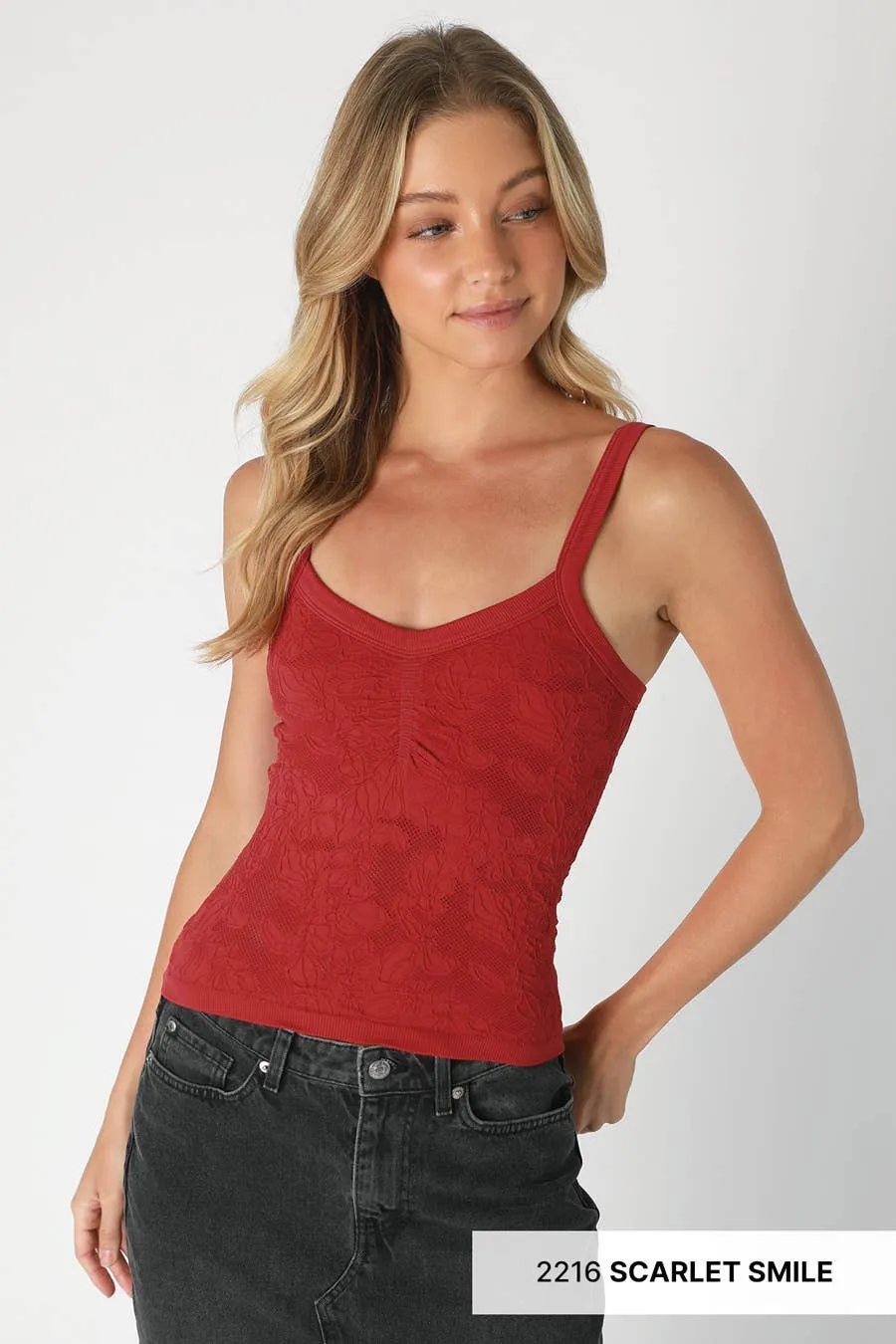 NIKIBIKI Lace V Neck Top Ochre