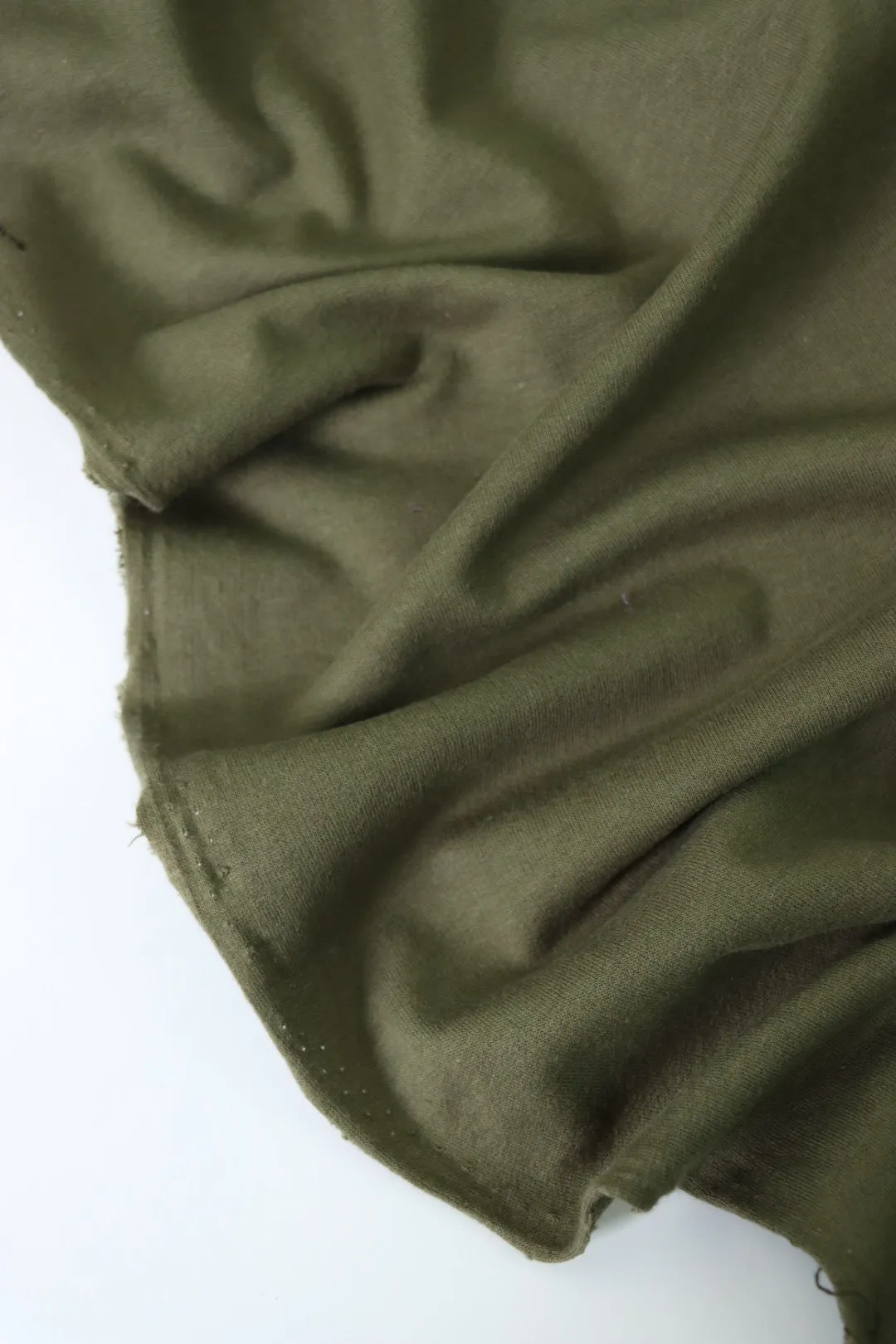 Olive Cotton Spandex French Terry
