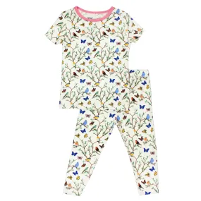 Once Upon a Branch Birdees & Butterflies Short Sleeve Pajama Set (6M-12Y)