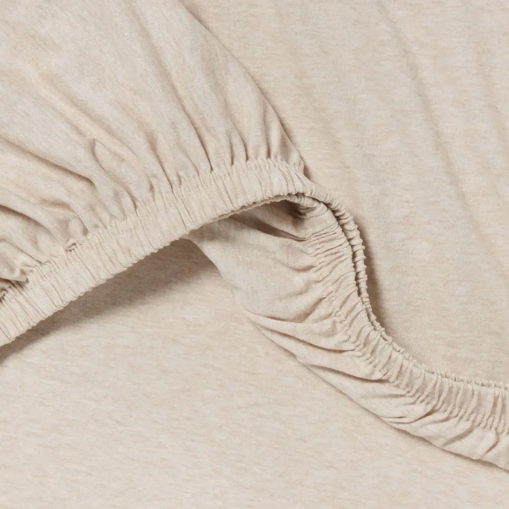 Open Box - Queen Jersey Sheet Sets Heather Oatmeal - Threshold