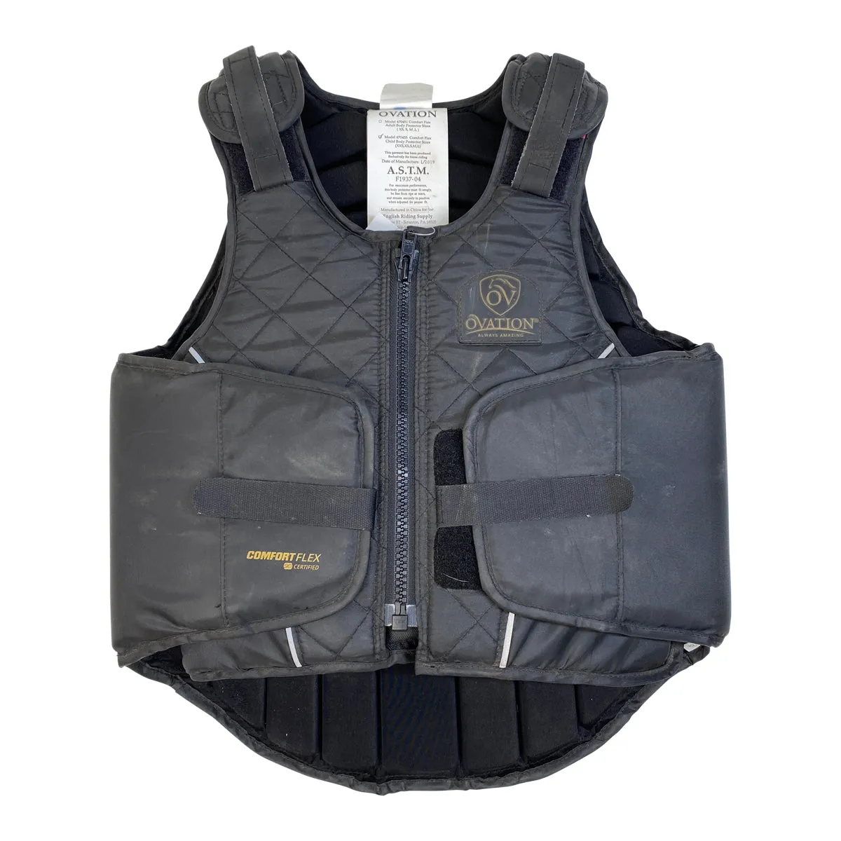 Ovation 'Comfortflex' Body Protector in Black - Children Large