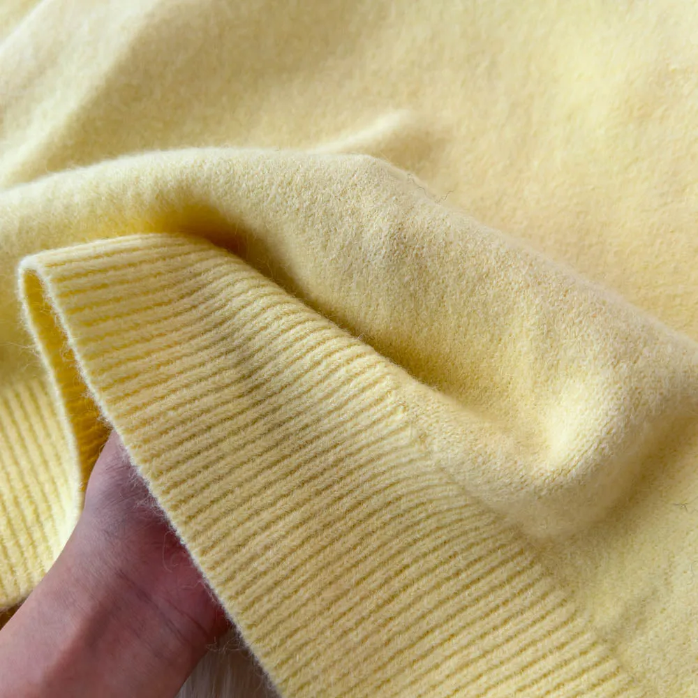 Oversized Pure Color Soft Sweater