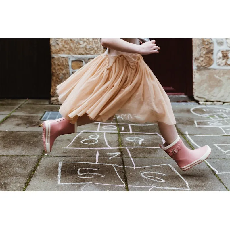 Peggy Velvet Ballet Dress In Ivory Cream
