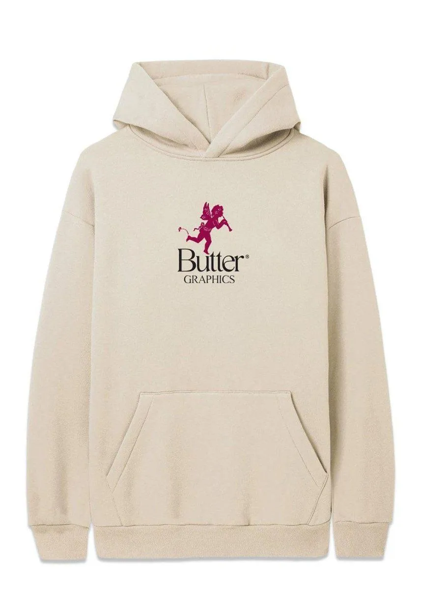 pixie logo pullover hood - Bone
