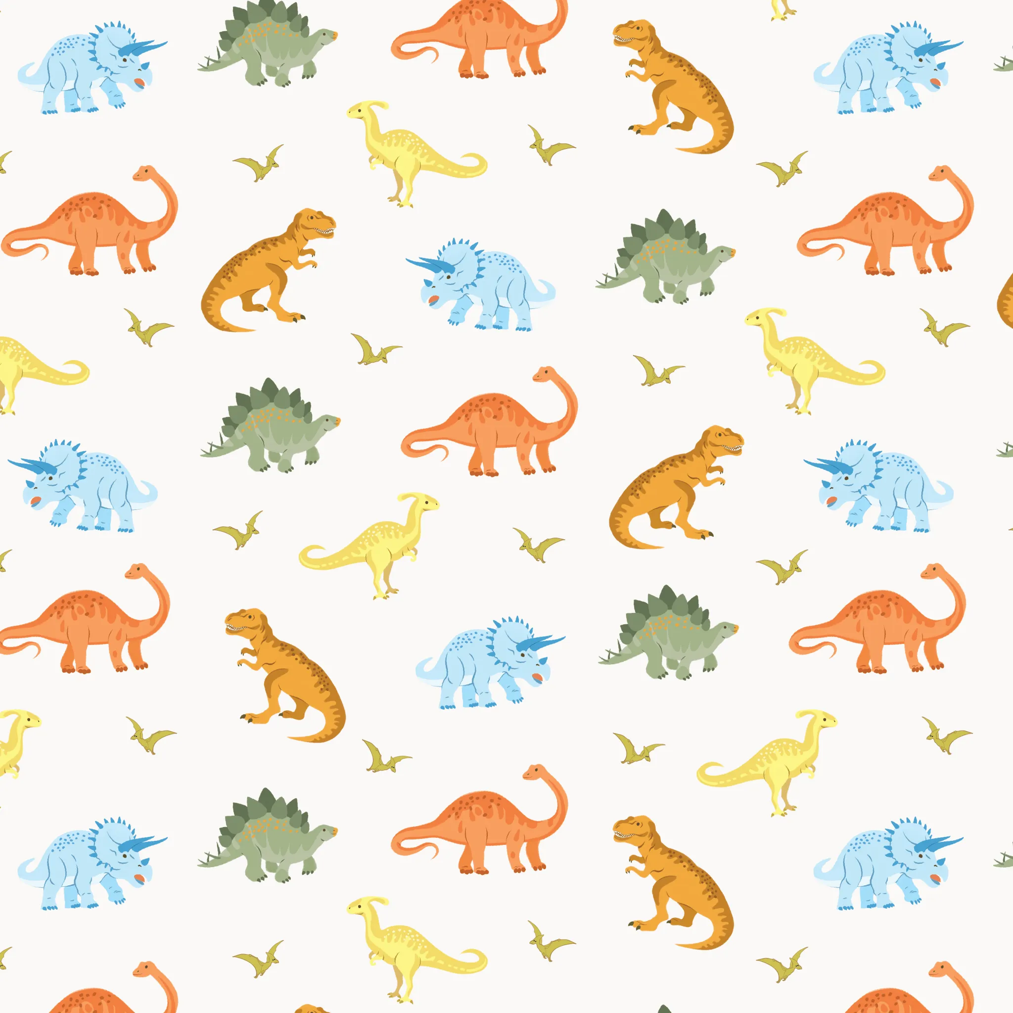 Powder Blue Jurassic Crew Short Sleeve Pajama Set (2T-12Y)