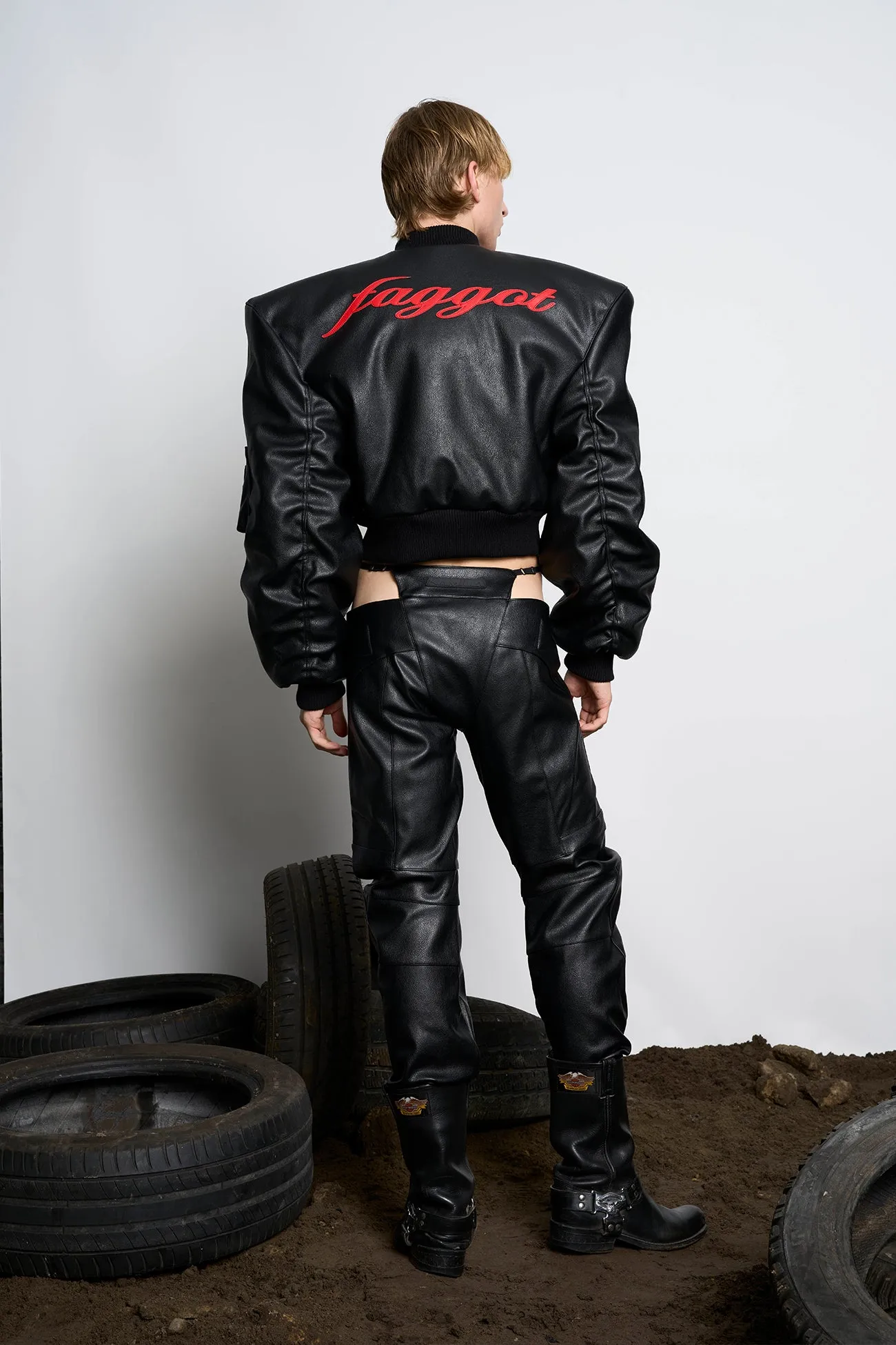 Power Shoulder Bomber Jacket