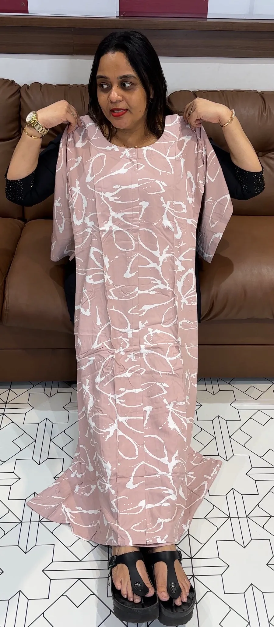 PRINTED RAYON TOPS - IHA 20213