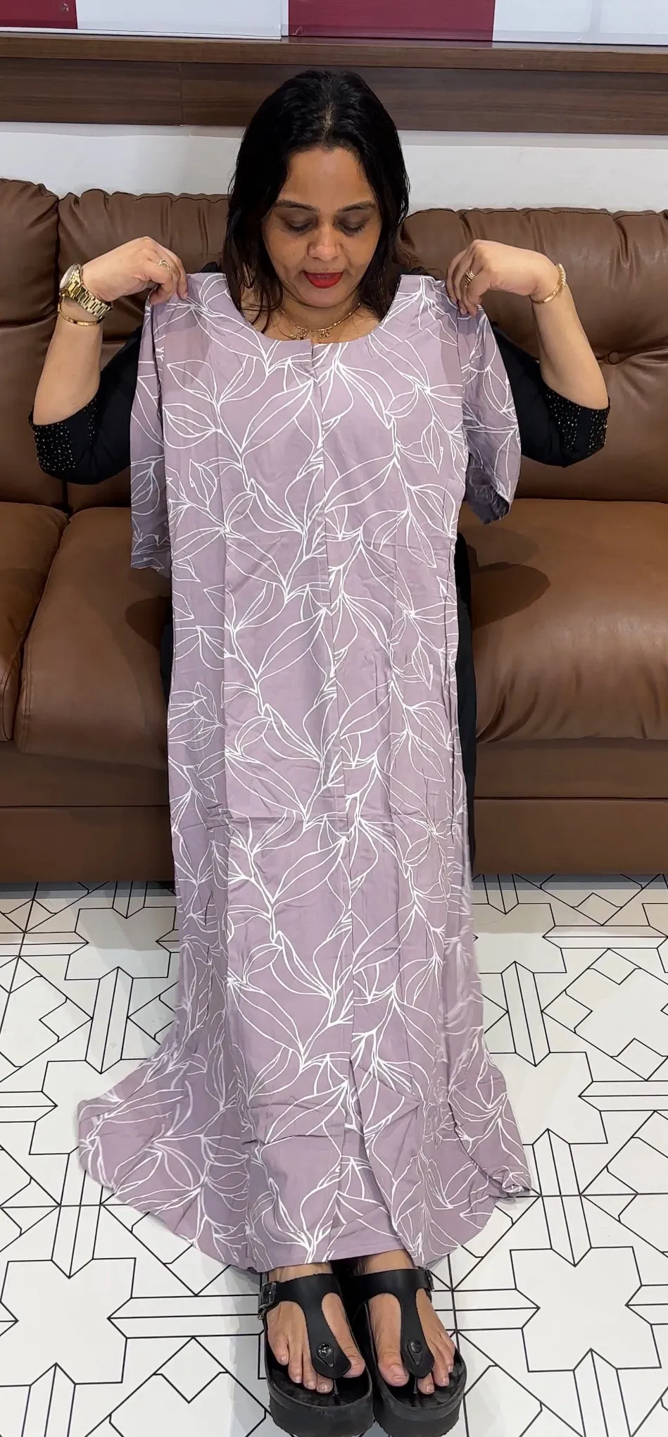 PRINTED RAYON TOPS - IHA 20213