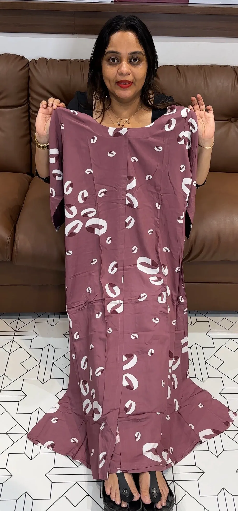 PRINTED RAYON TOPS - IHA 20213