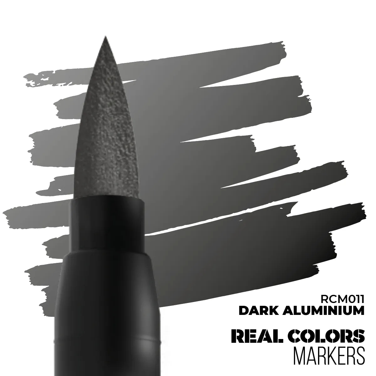 REAL COLORS ACRYLIC PAINT MARKER DARK ALUMINUM