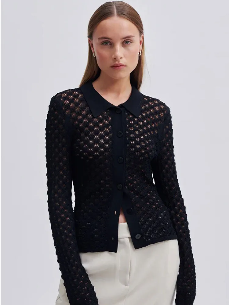 Second Female Wilda Knit Cardigan Black