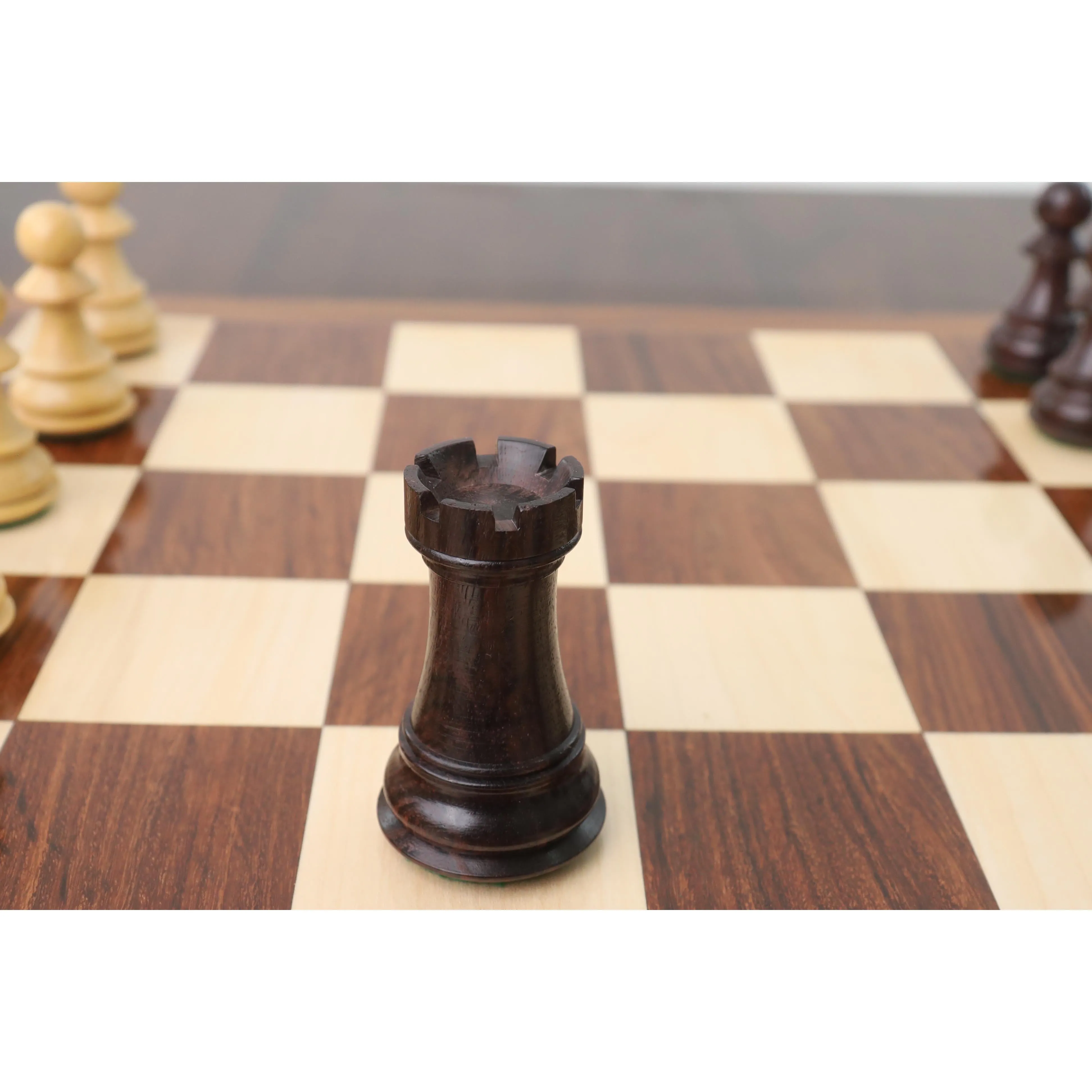 Slightly Imperfect Russian Zagreb 59' Chess Set - Chess Pieces Only - Double Weighted Rose Wood