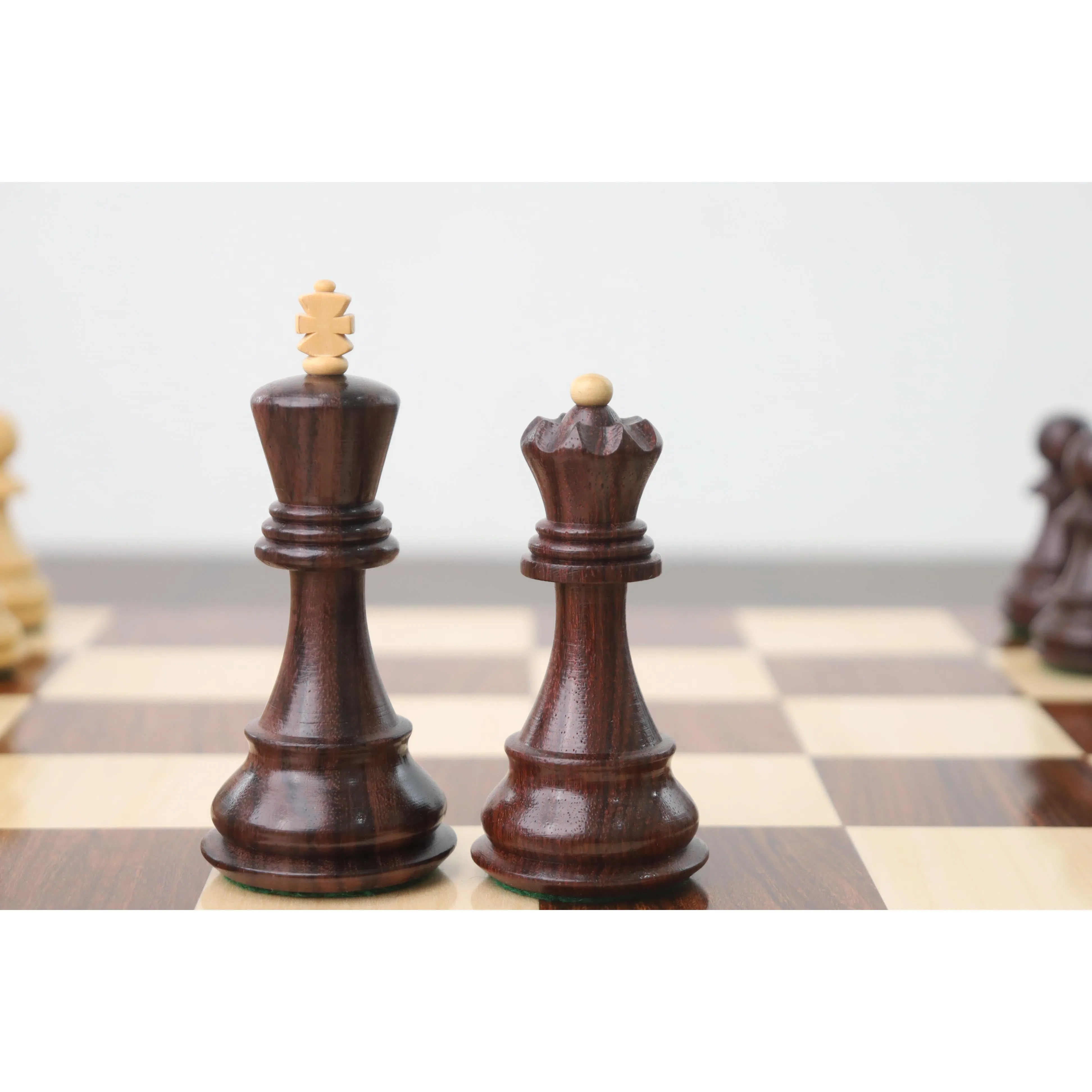 Slightly Imperfect Russian Zagreb 59' Chess Set - Chess Pieces Only - Double Weighted Rose Wood