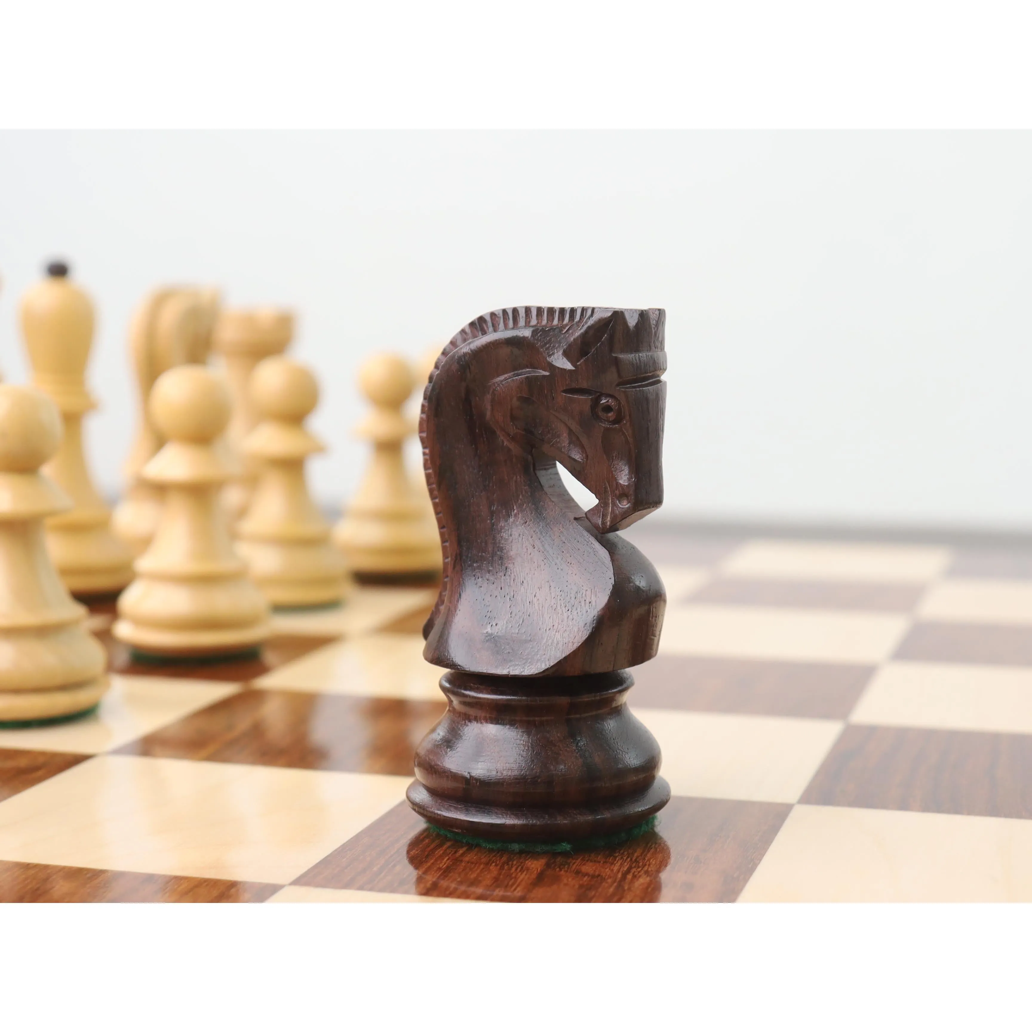 Slightly Imperfect Russian Zagreb 59' Chess Set - Chess Pieces Only - Double Weighted Rose Wood