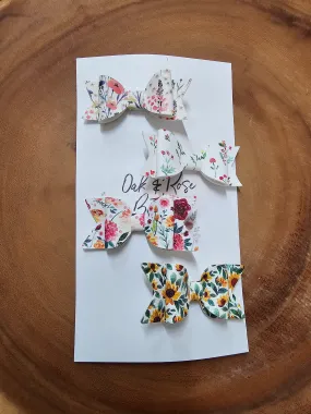 Spring Floral Variety Bow Set
