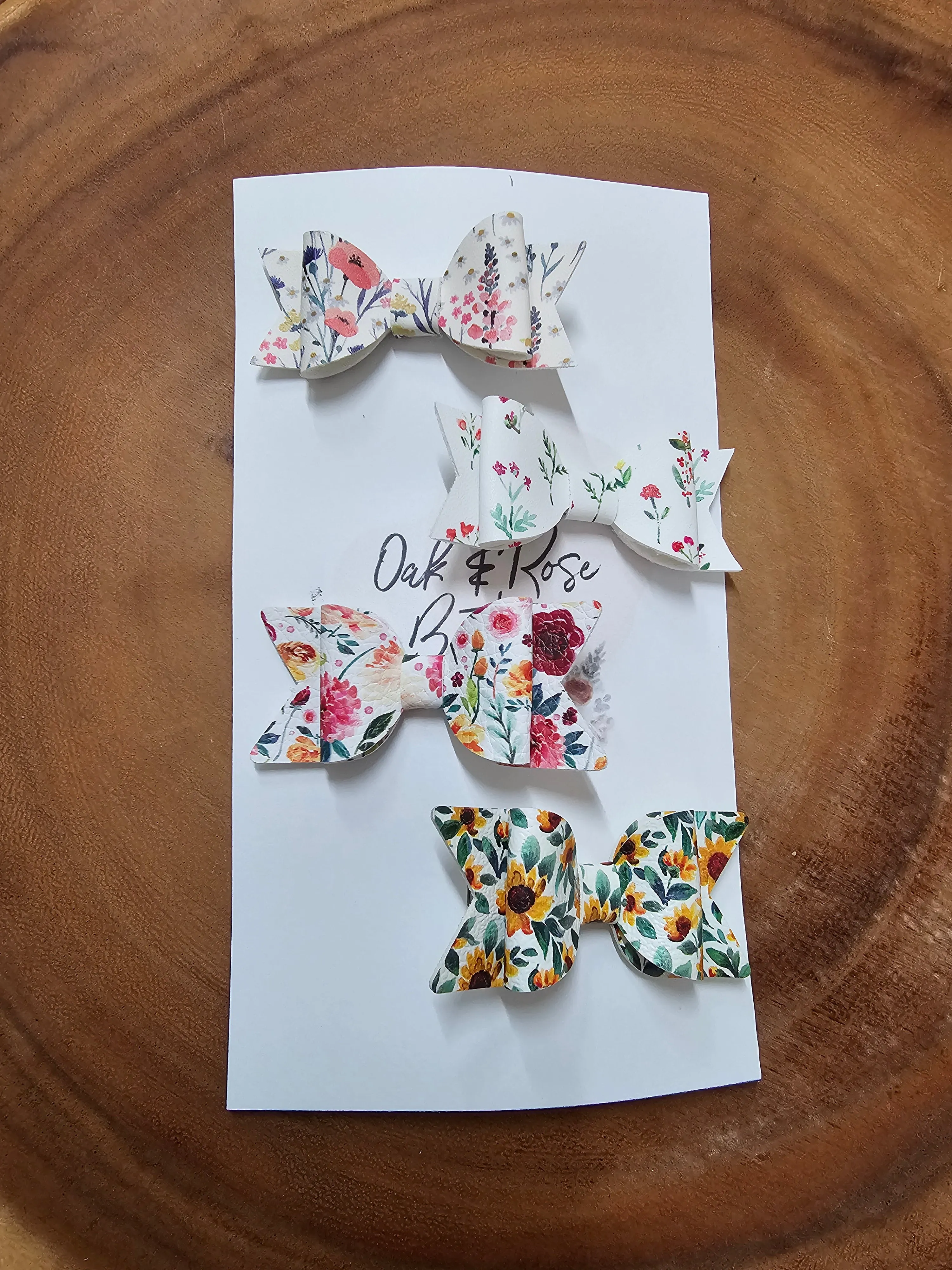 Spring Floral Variety Bow Set