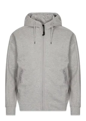 Sweatshirts-Hooded Open - Grey Melang