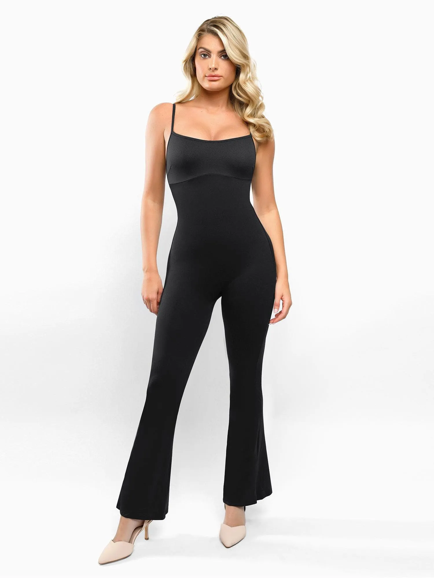 The Shapewear Jumpsuit One Piece Flare Slip For Insiders