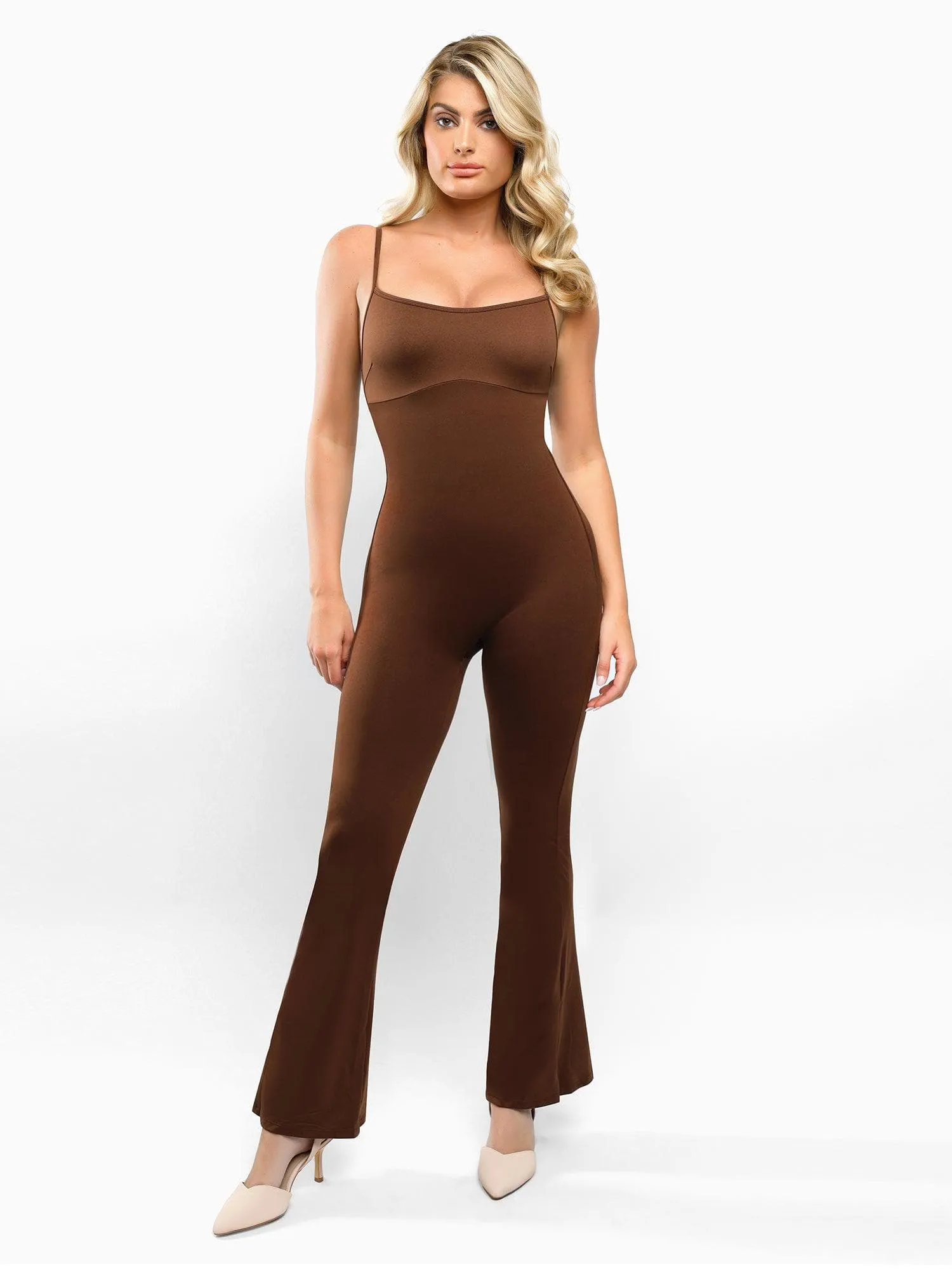 The Shapewear Jumpsuit One Piece Flare Slip For Insiders
