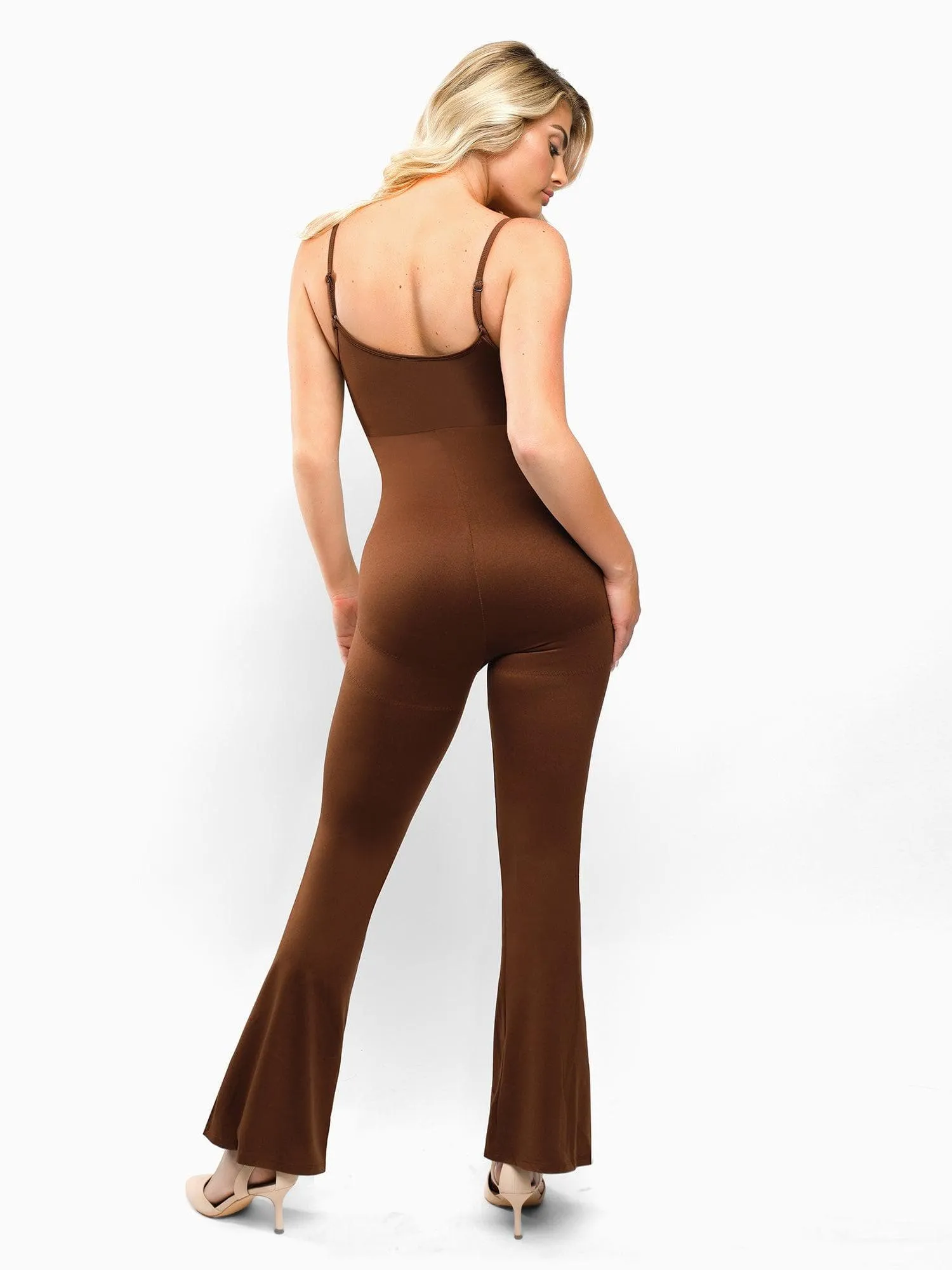 The Shapewear Jumpsuit One Piece Flare Slip For Insiders