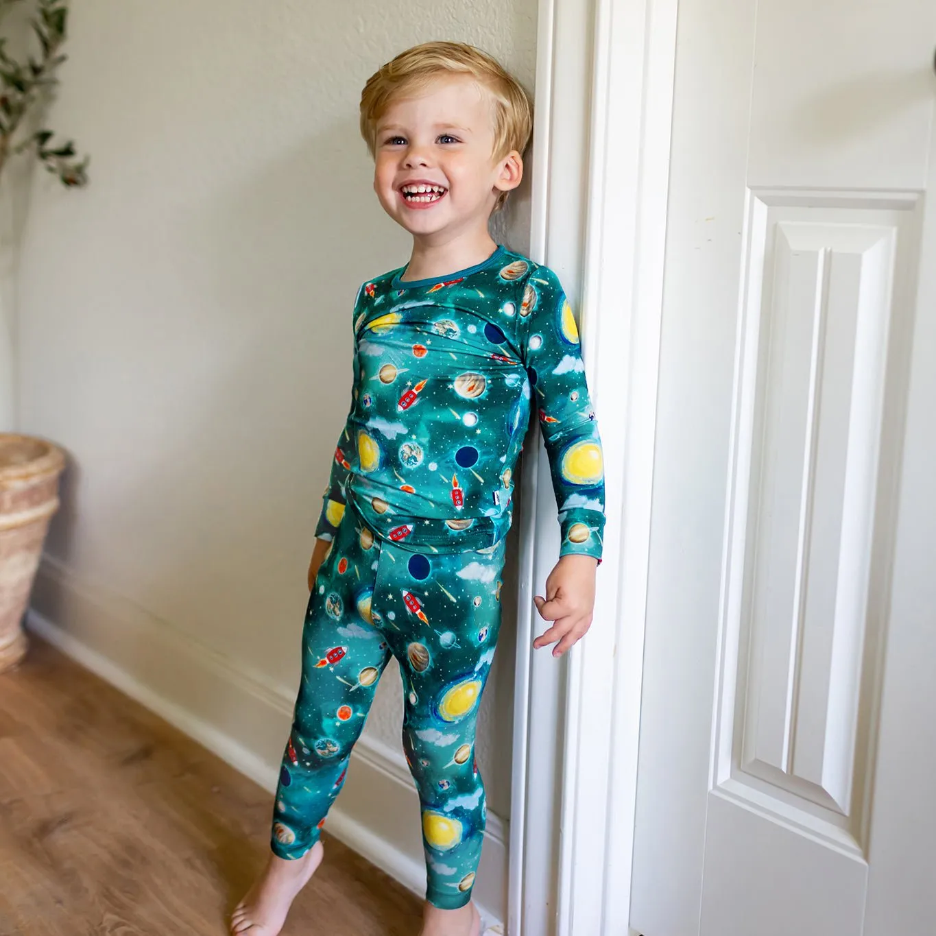 Vroom to the Planets Long Sleeve Pajama Set (6M-12Y)