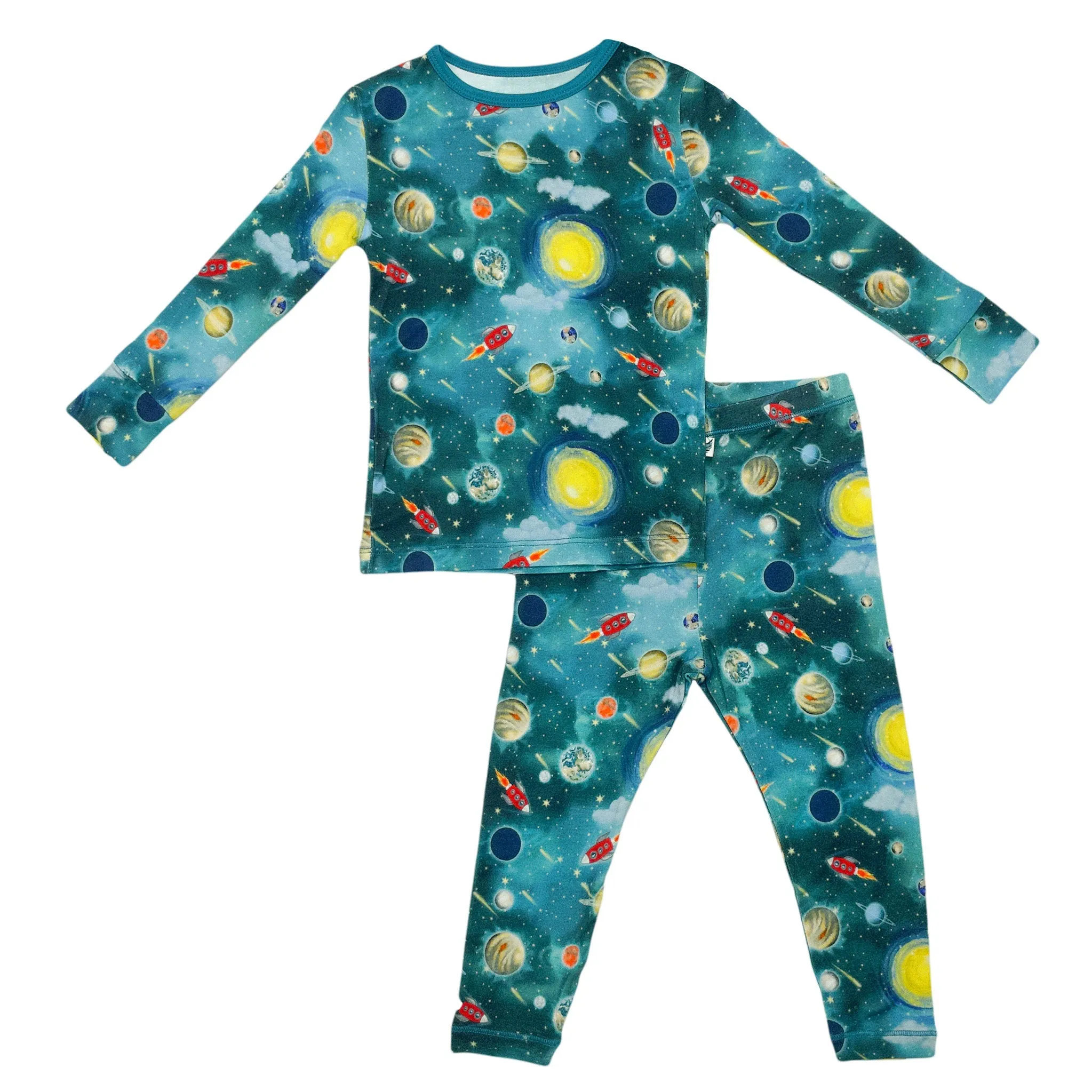 Vroom to the Planets Long Sleeve Pajama Set (6M-12Y)