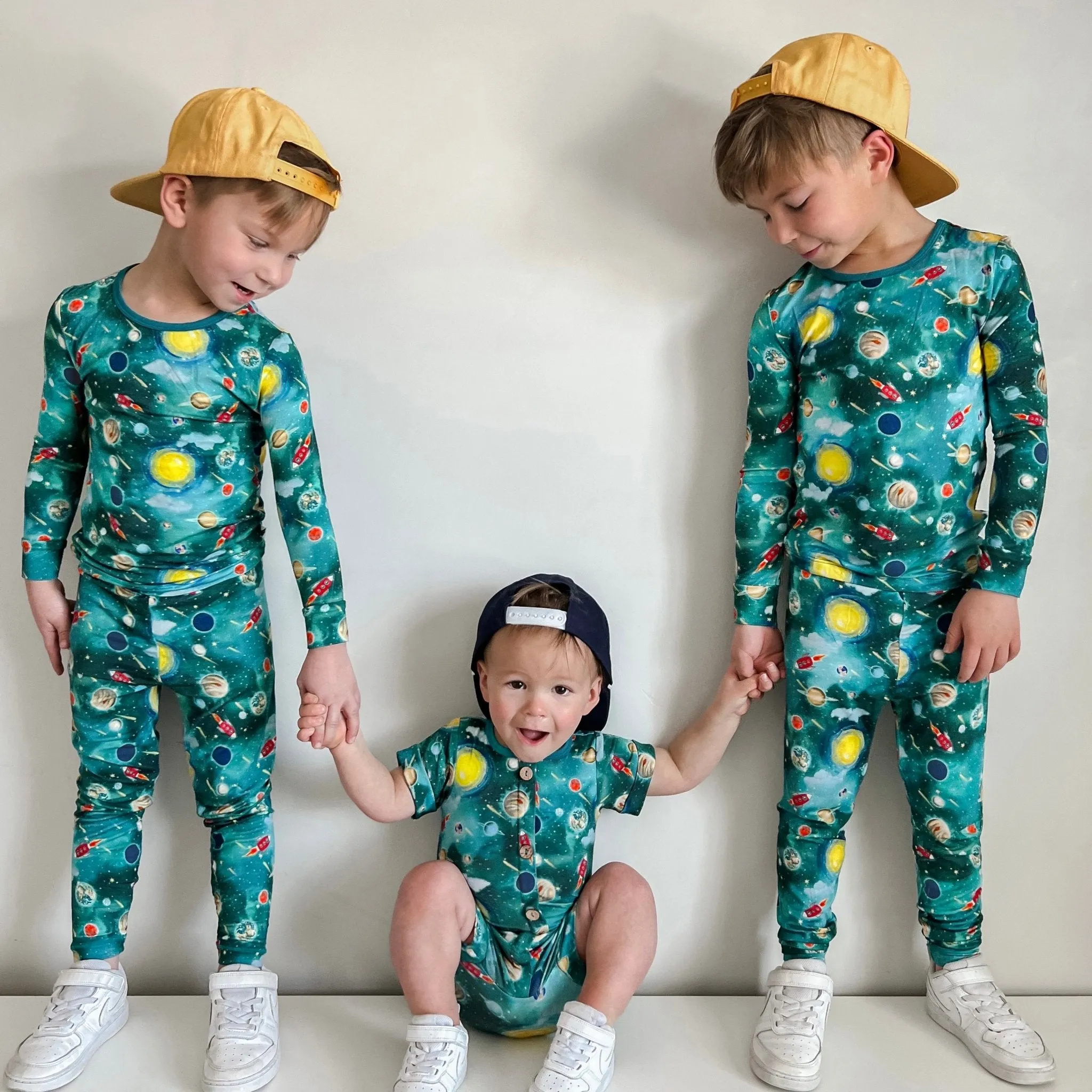 Vroom to the Planets Long Sleeve Pajama Set (6M-12Y)