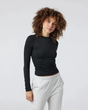 Women's Ruched Halo L/S Top