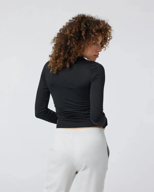Women's Ruched Halo L/S Top